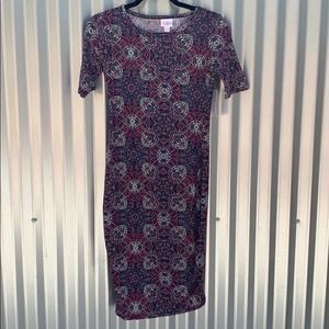 NWT Lularoe Julia Print Dress XXS